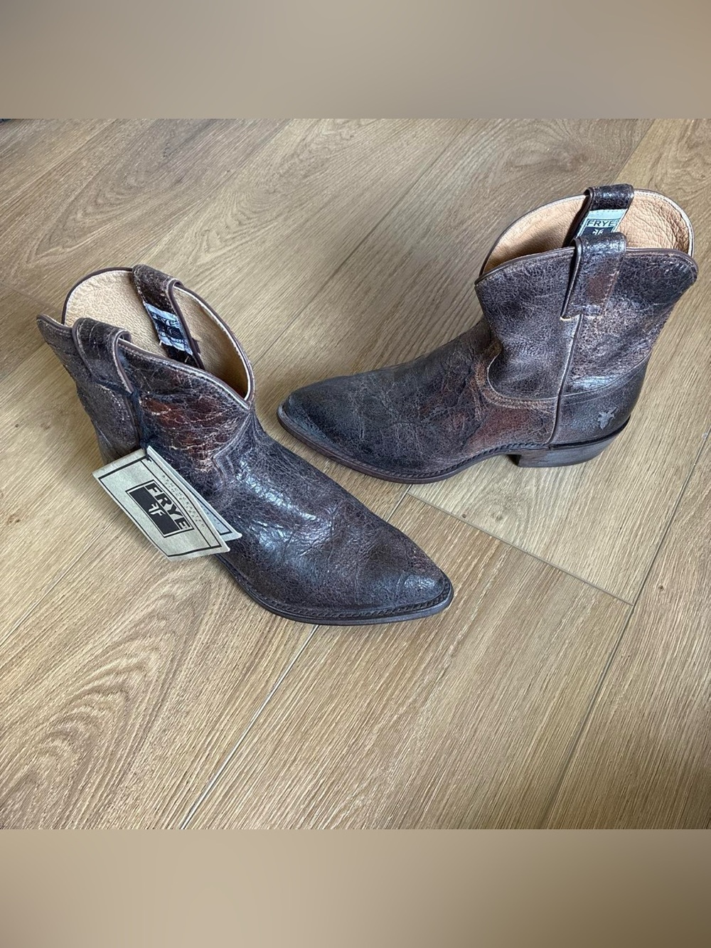 NWT Frye Cowboy Ankle Boots - Picture 2 of 6
